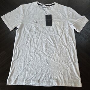 VRST Men's Small Essential Pocket Tee - Pure White Everyday Casual Streetwear